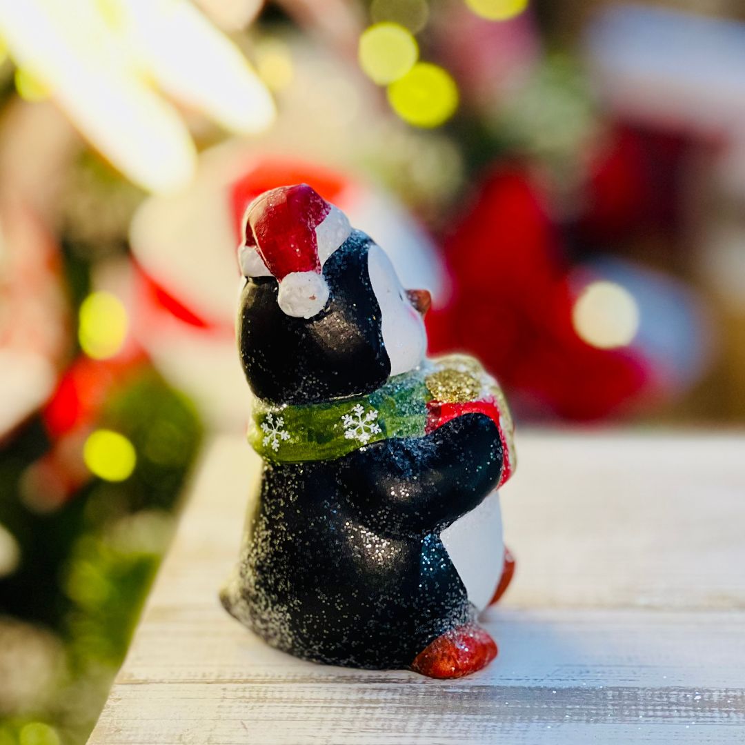 Enfeite Decorativo de Pinguim - Natal 13cm