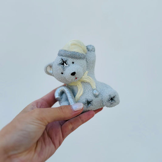 Porta Vela de Urso Natalino - 9,5cm