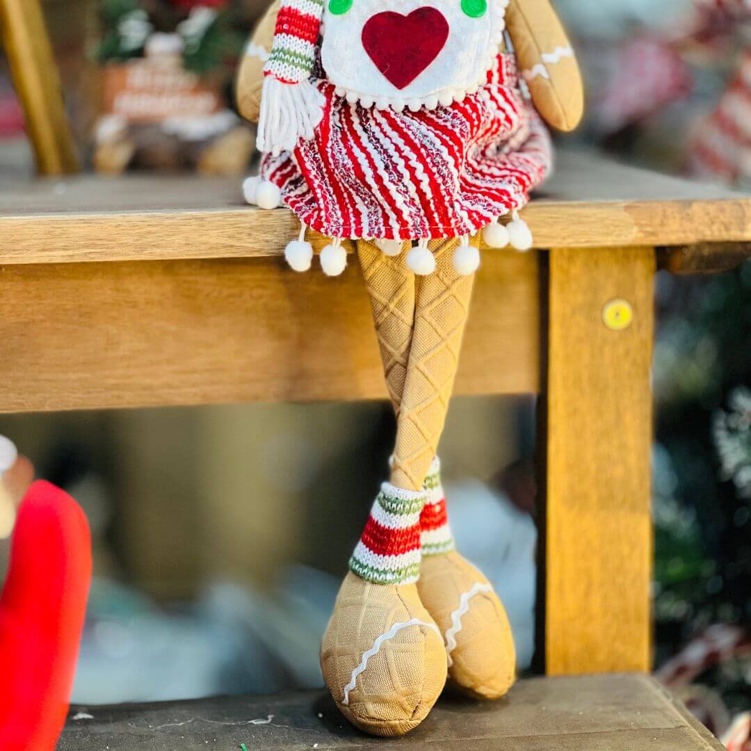 Gingerbread Girl Sentada - 77cm