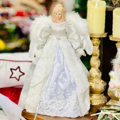 Anjo de Natal Branco - 43cm