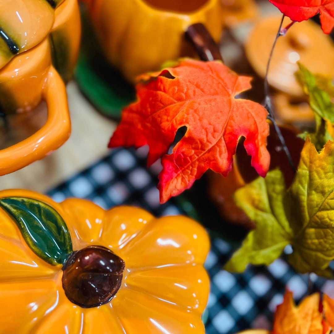 Festão Folhas de Laranja - Halloween