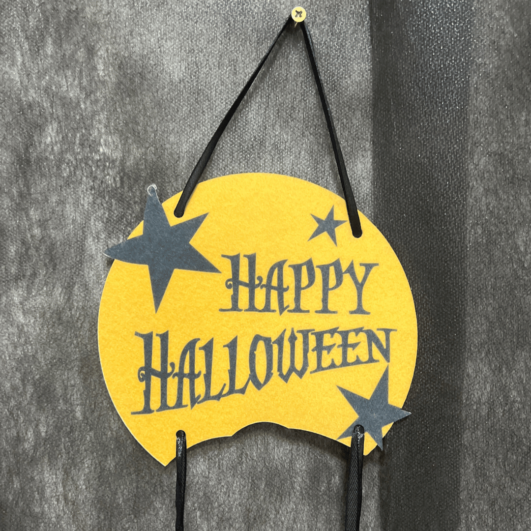 Placa de Aboboras Happy Halloween 52cm