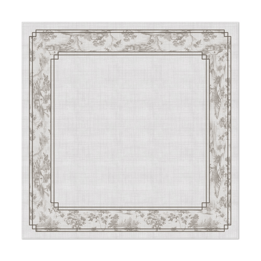 Toalha de Mesa Toile de Jouy 1,40m x 1,40m