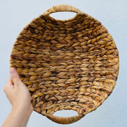 Cesta Redonda Seagrass Natural - 36x34x10cm