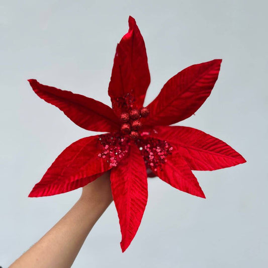 Flor Bico de Papagaio Vermelho - 50cm