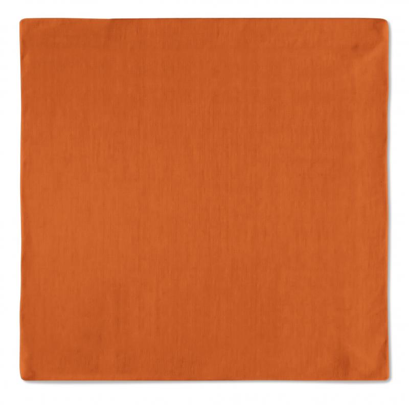 Kit 02 Guardanapos Tricoline Liso Laranja 43x43cm