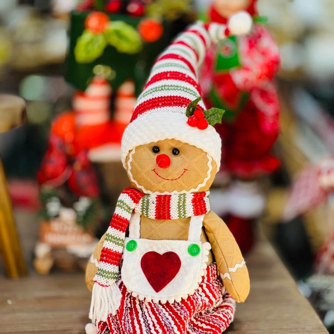 Gingerbread Girl Sentada - 77cm