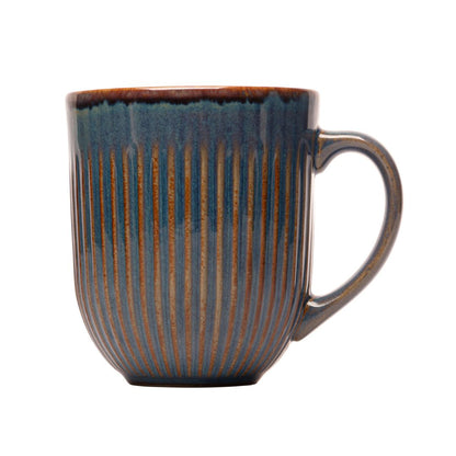 Caneca de Cerâmica Linear - Azul 380ml