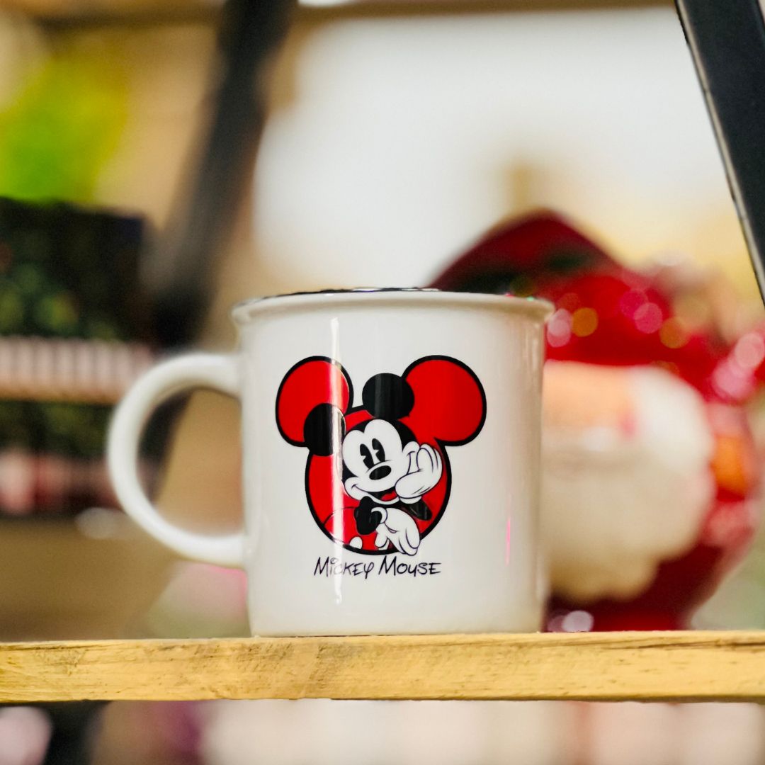 Caneca de Porcelana Retro Mickey Mouse Classic - 300ml Disney