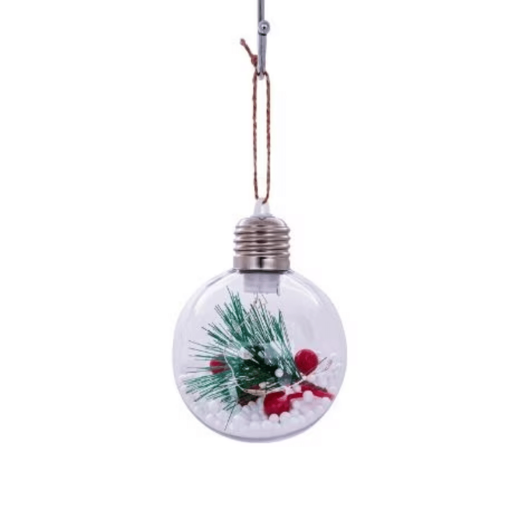 Bola Decorativa Natalina Com Led 8cm