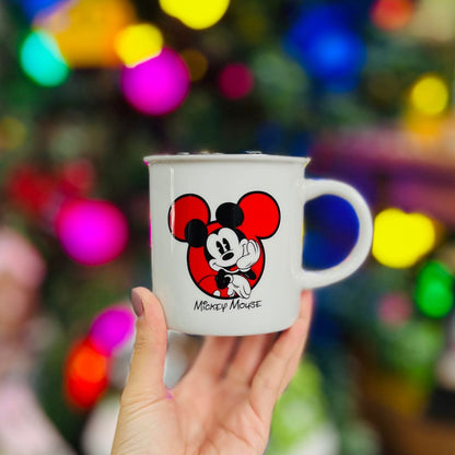 Caneca de Porcelana Retro Mickey Mouse Classic - 300ml Disney