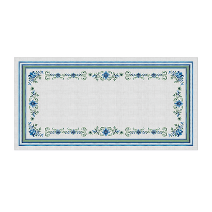 Toalha de Mesa Floral Blue 1,40m x 2,70m