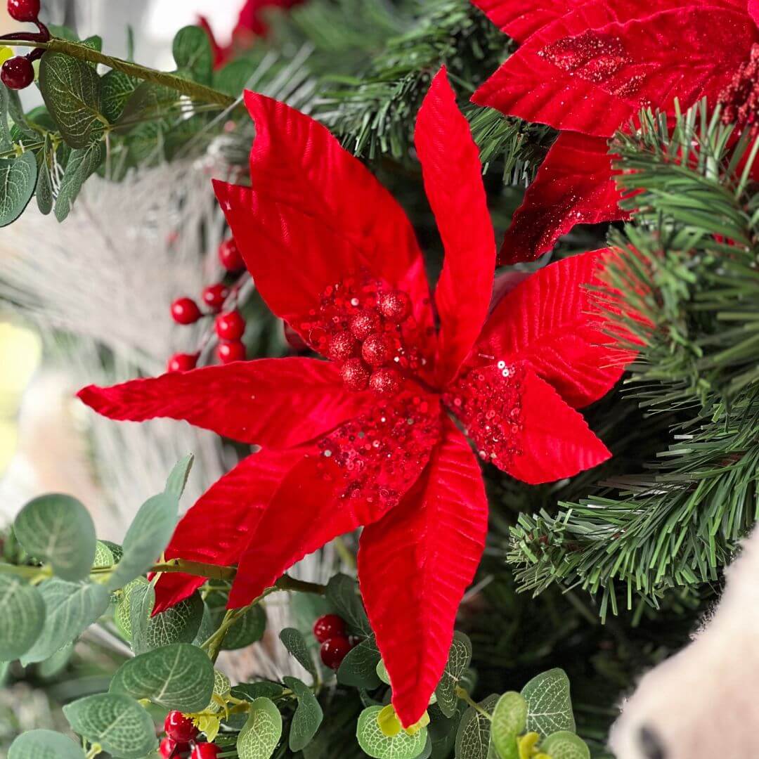 Flor Bico de Papagaio Vermelho - 50cm