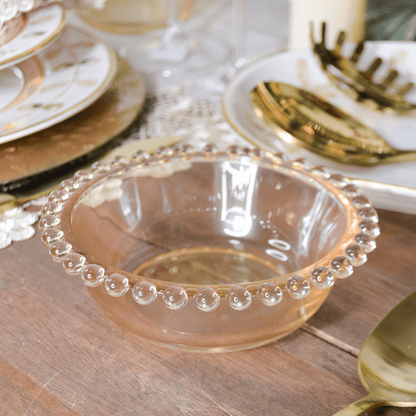 Conjunto de 4 Bowls Pearl na cor Âmbar