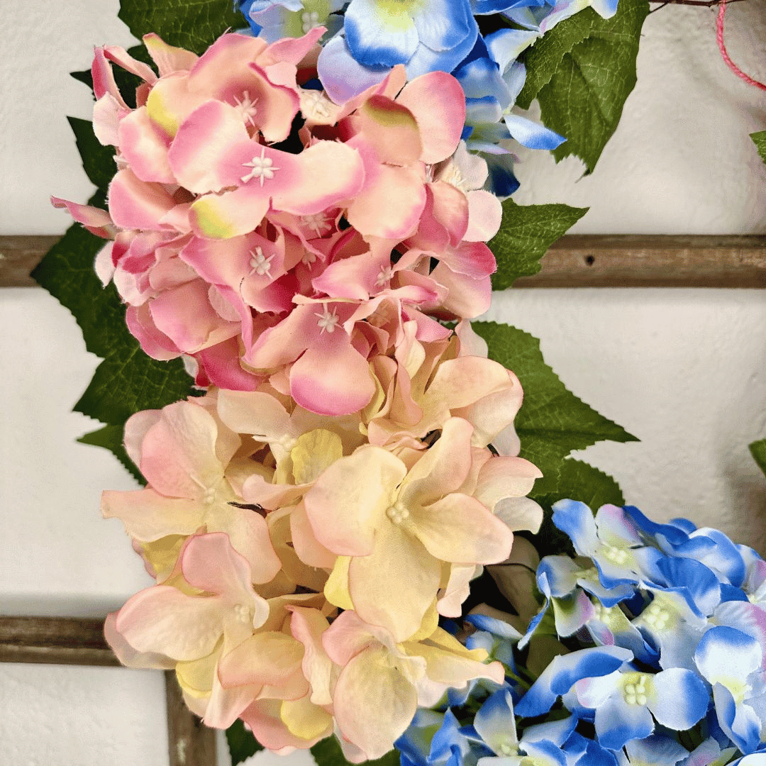 Guirlanda Floral Hortensia Maria Celia 45cm