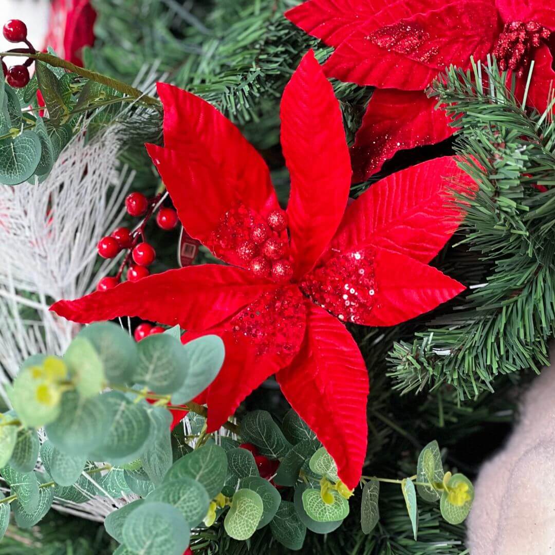 Flor Bico de Papagaio Vermelho - 50cm