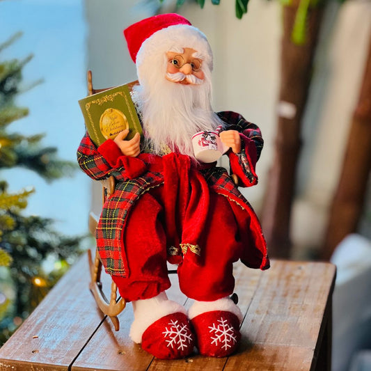 Papai Noel na Cadeira de Balanço - 33cm