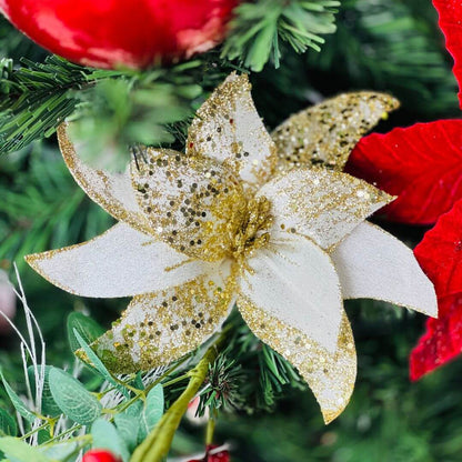 Poinsetia Natalina Decorativa - 15cm