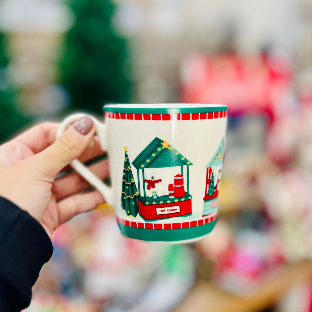 Caneca De Natal - Vilarejo 9,5cm