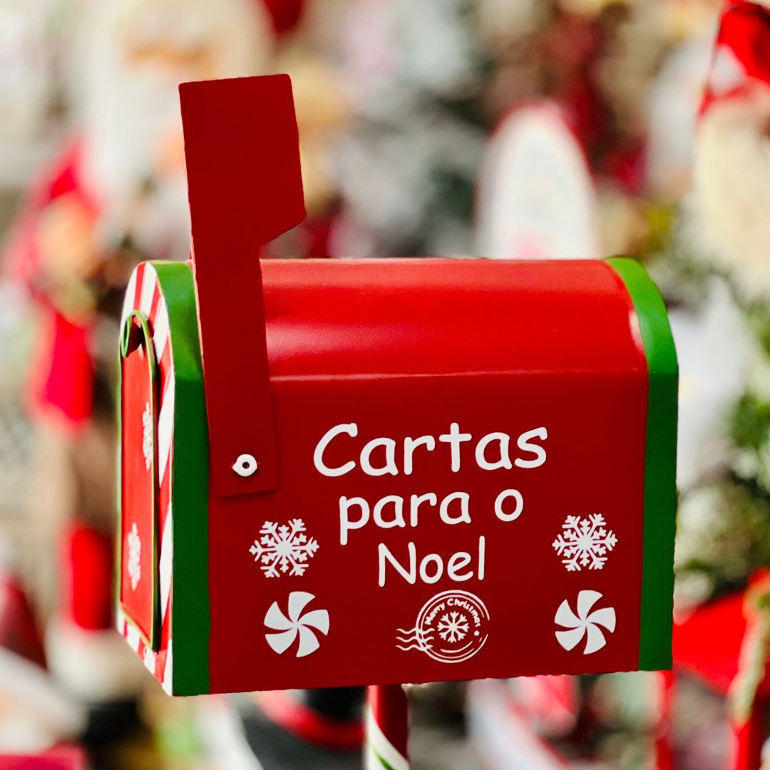 Caixa de Correios - Cartas para Noel Metal 91cm