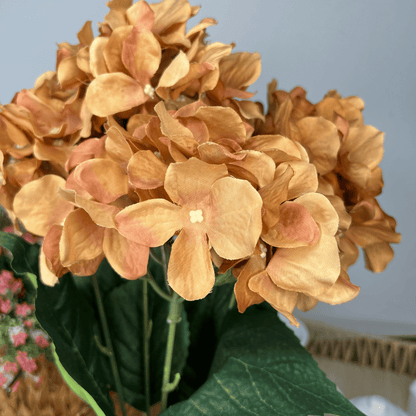 Buque Hortensia Ocre Claro 50cm