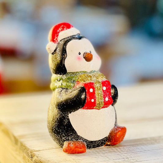 Enfeite Decorativo de Pinguim - Natal 13cm