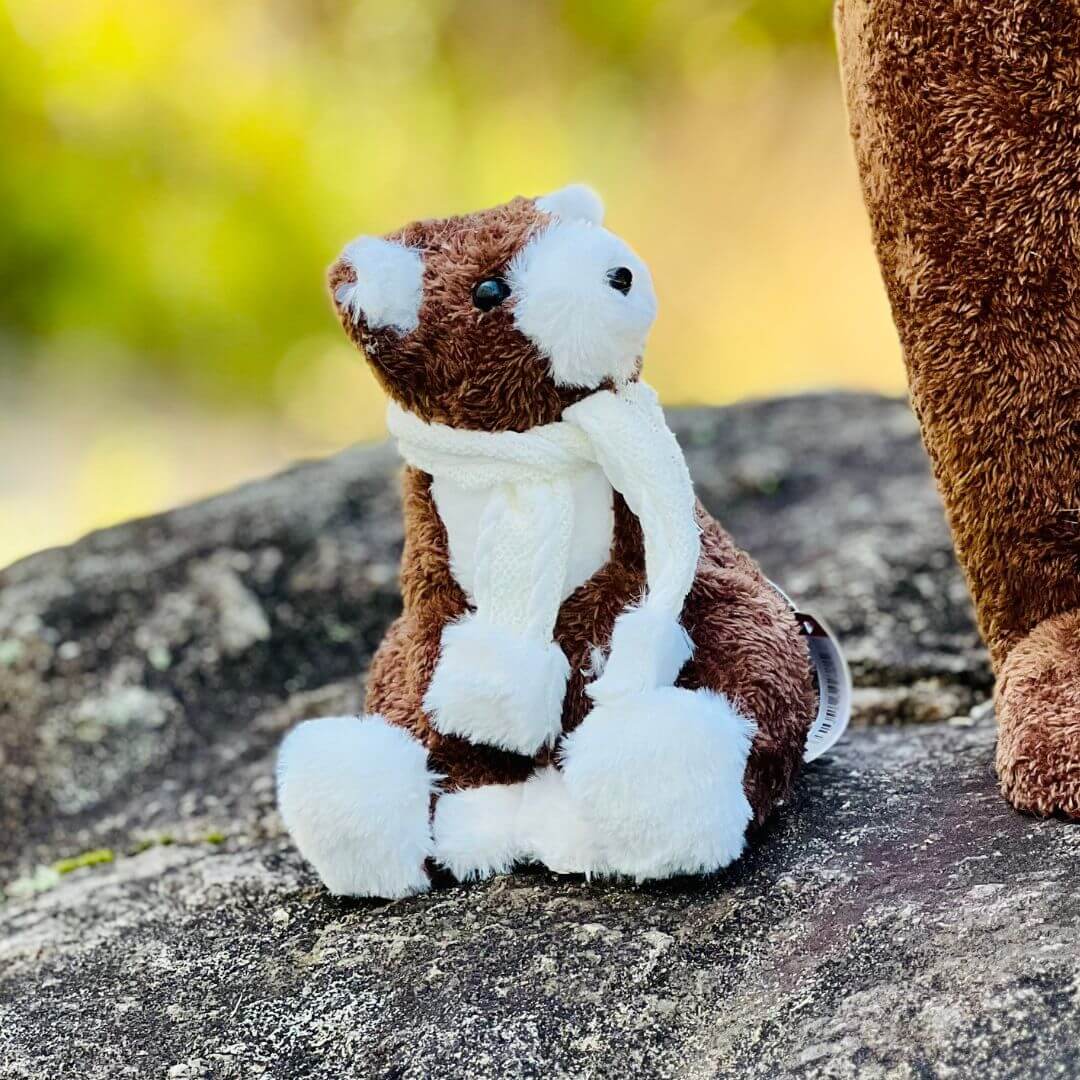 Bebê Urso Sentado - 20cm