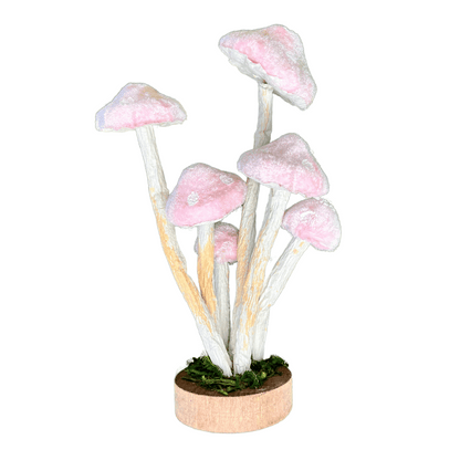 Cogumelo Decorativo Rosa 25cm