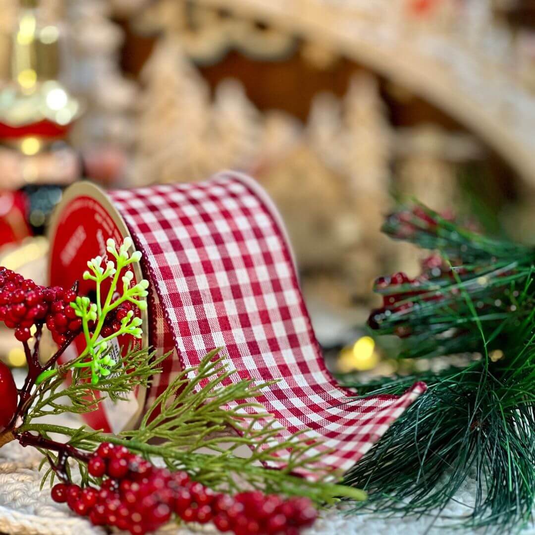 Fita de Natal - Vermelho 6,3cm914cm