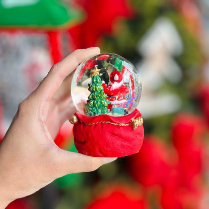 Globo Água Noel e Rena - 9cm