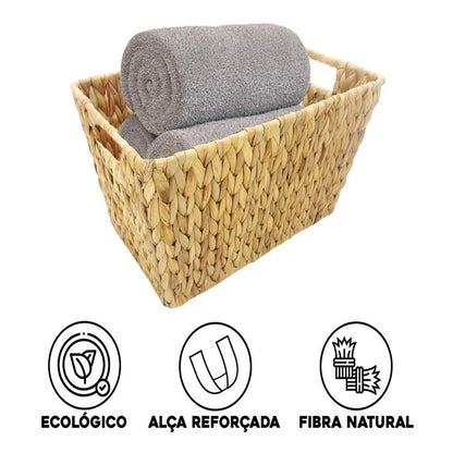 Cesta Organizadora SeaGrass Natural 38x23x20cm (G)