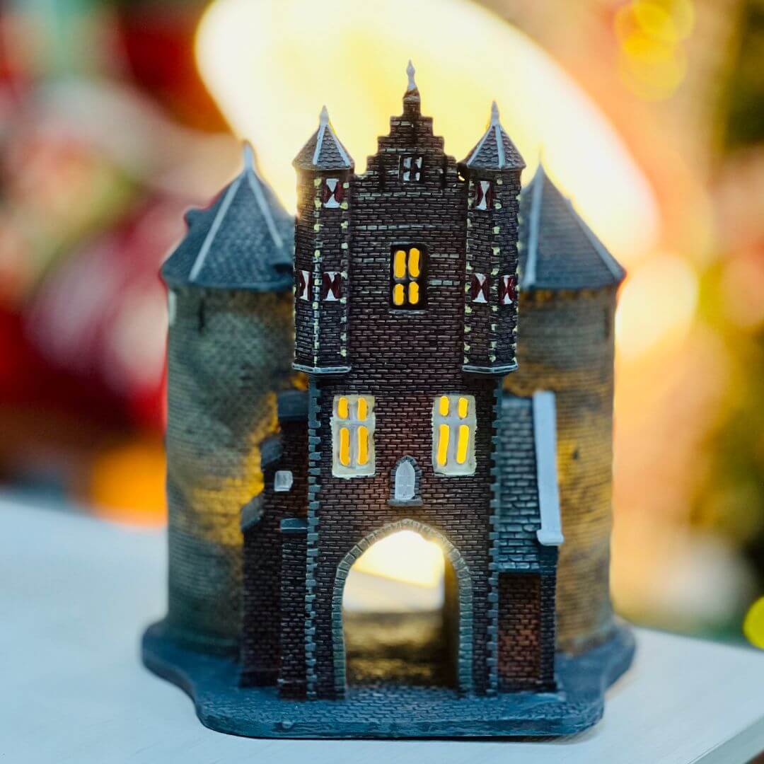 Cenário Natalino Casa Com Led - 20x14x23,5cm