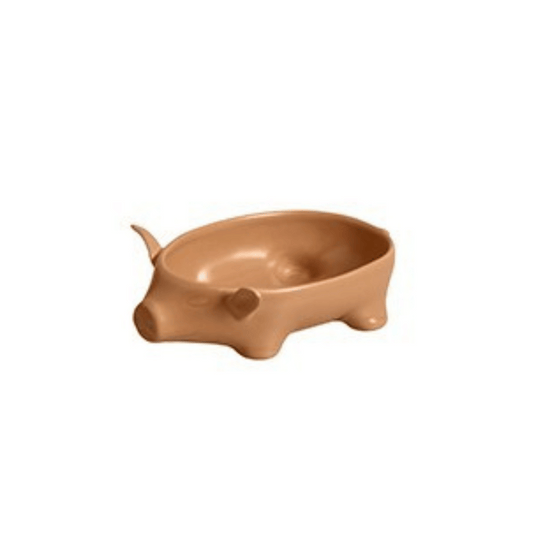 Bowl Pig de Cerâmica Marrom Matte 450ml