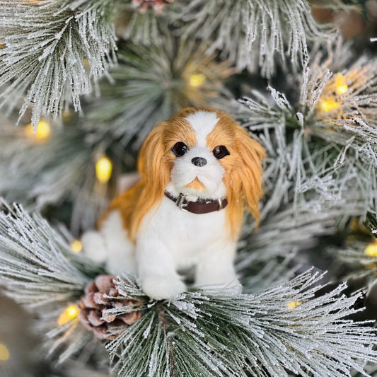 Enfeite para Pendurar Cachorro Shitzu Sentado