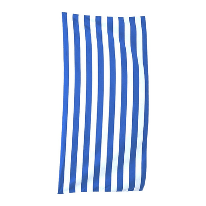 Toalha Praia Cabana Stripes Azul 76cm x 1,52m