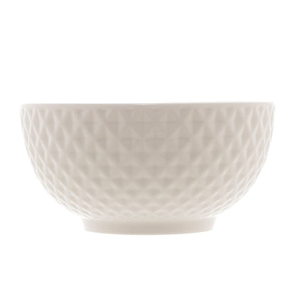 Bowl de Porcelana New Bone Diamond - Branco 15,2x7,2cm