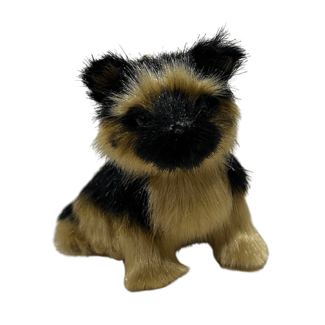 Cachorro Decorativo Bege Com Preto