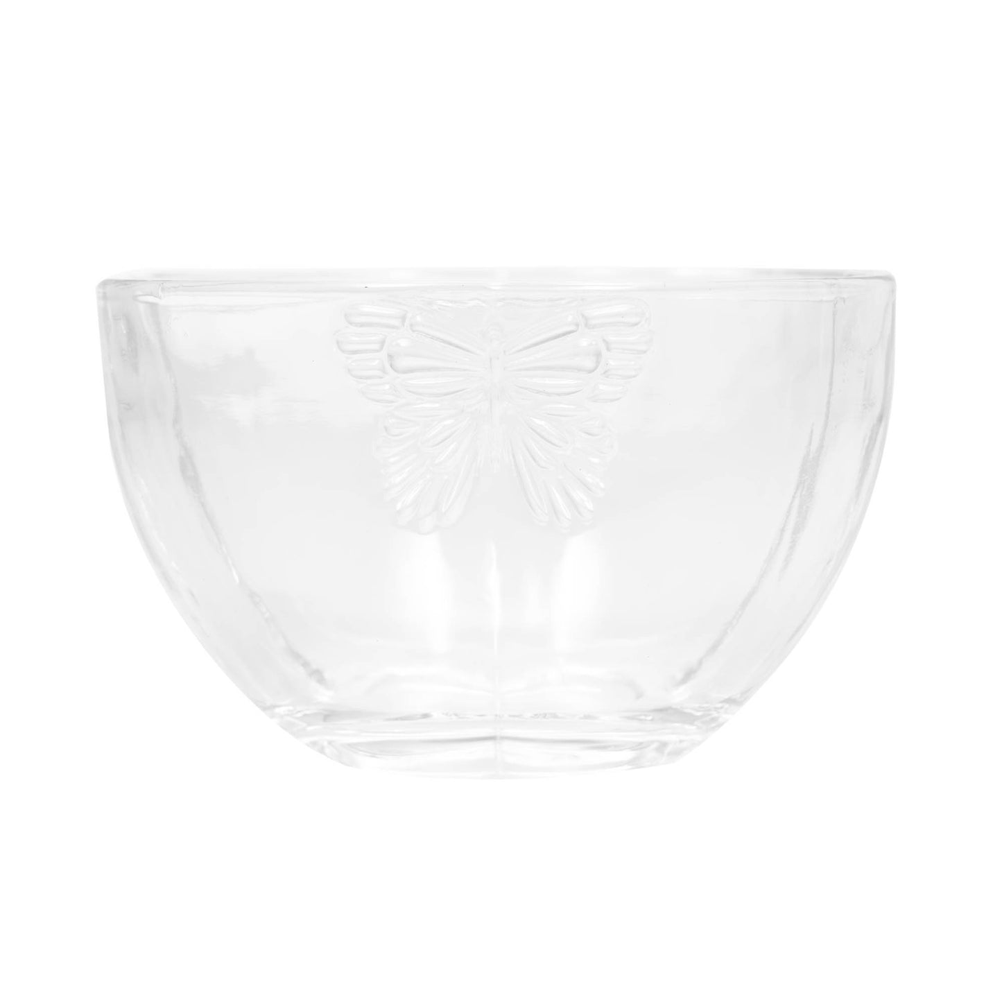 Cj 4 Bowls de Vidro Butterfly 11x11x6,5cm