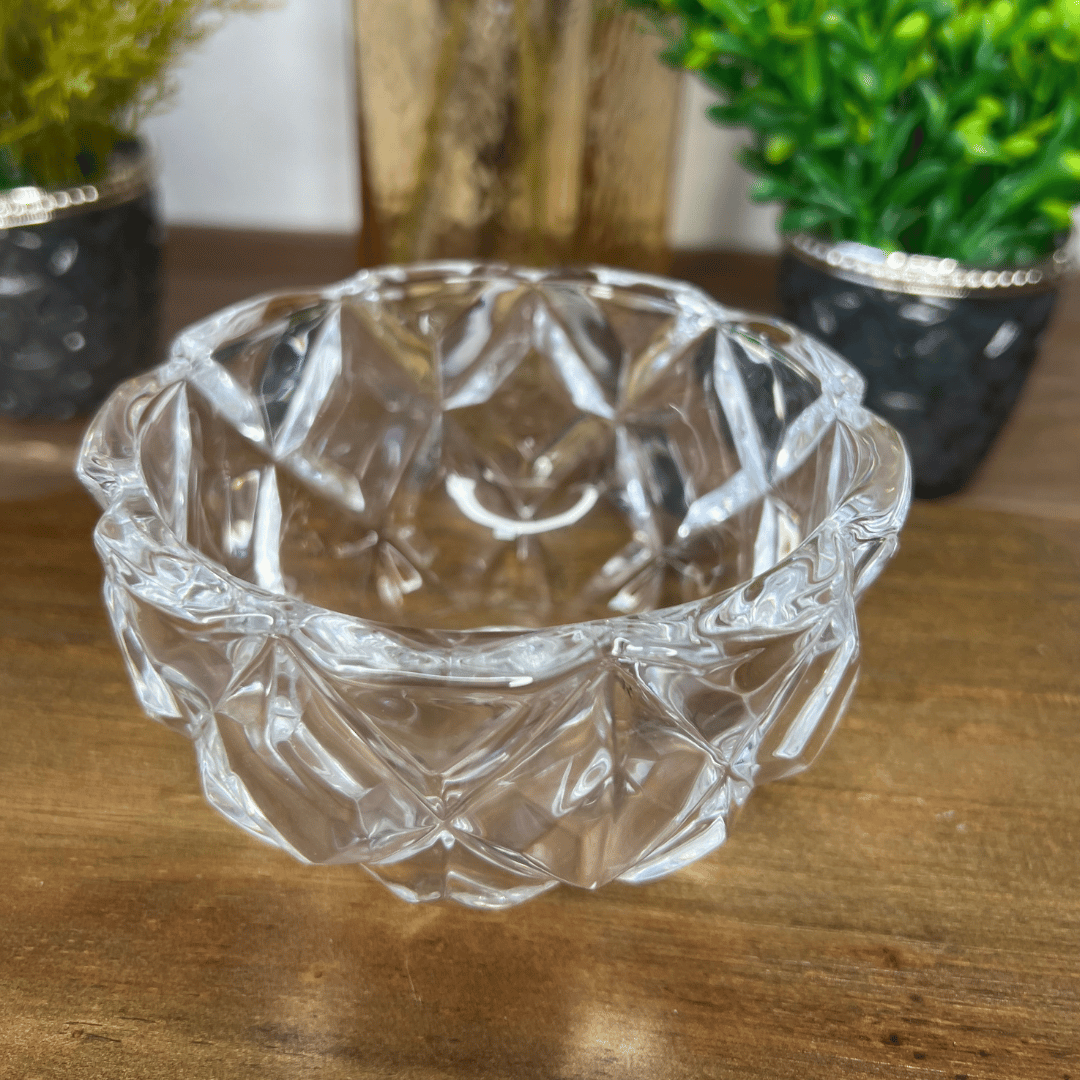 Bowl de Cristal de Chumbo Deli Diamond 11x5,5cm