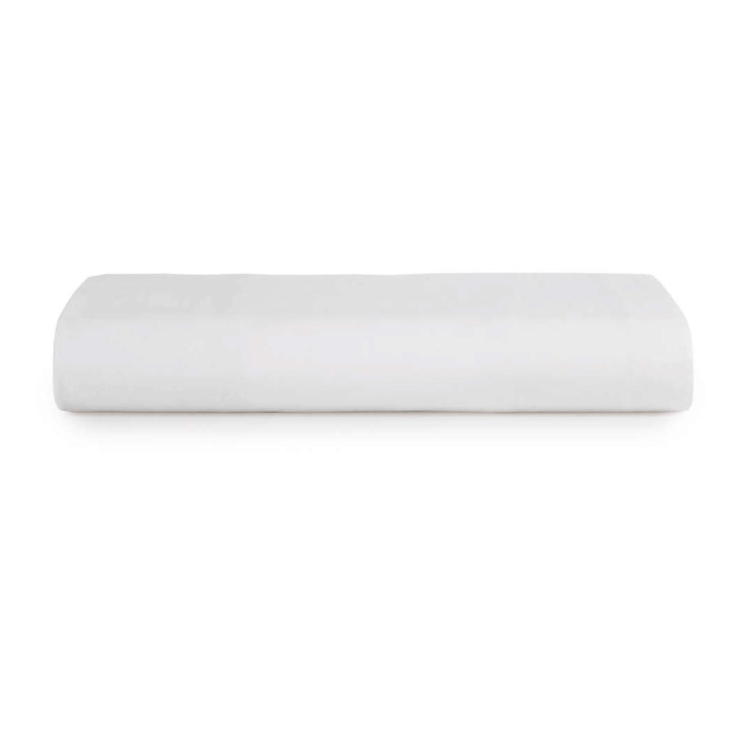 Lencol Com Elastico Casal Algodao Lux 200f Basica Branco 1,38m x 1,88m x 30cm