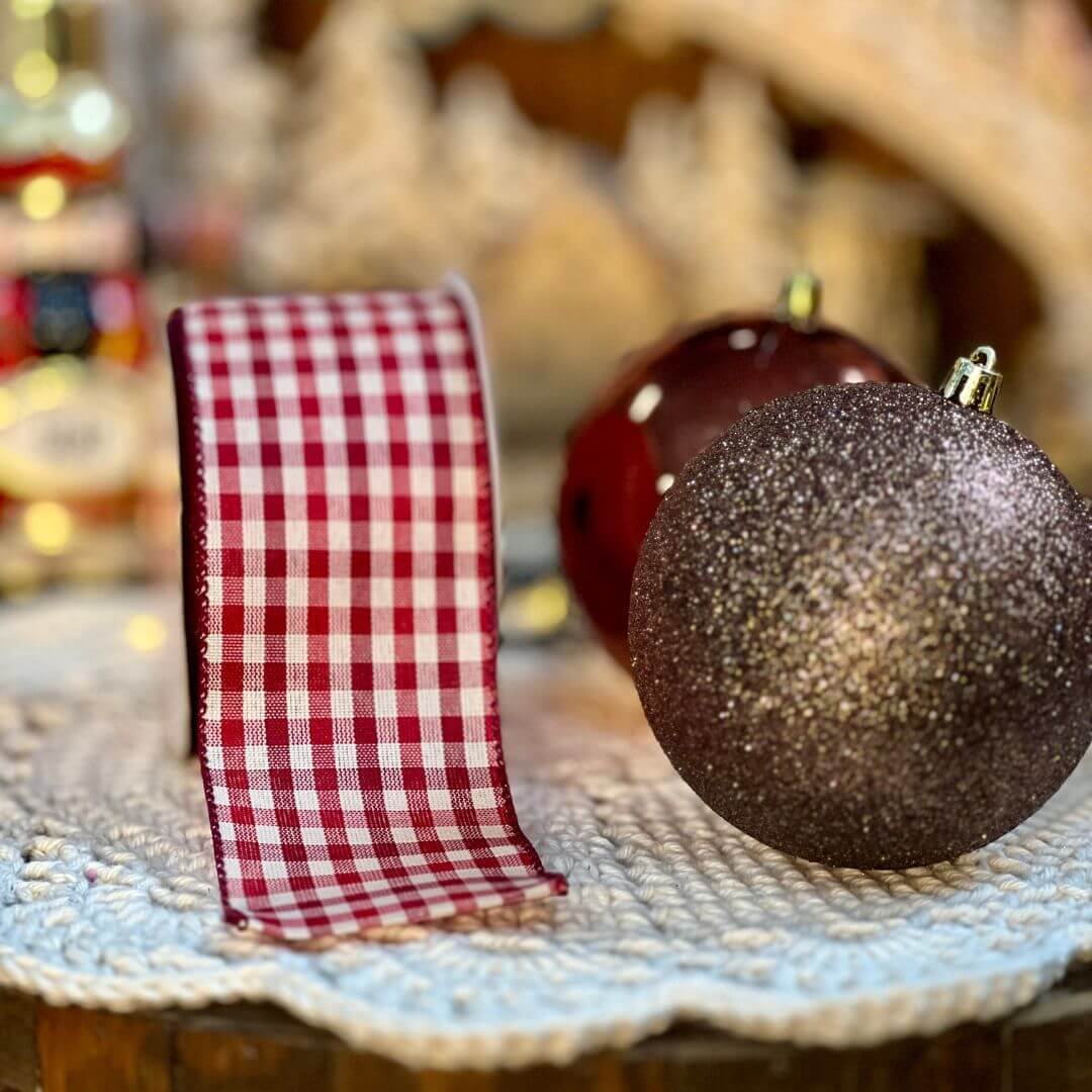 Fita de Natal - Vermelho 6,3cm914cm