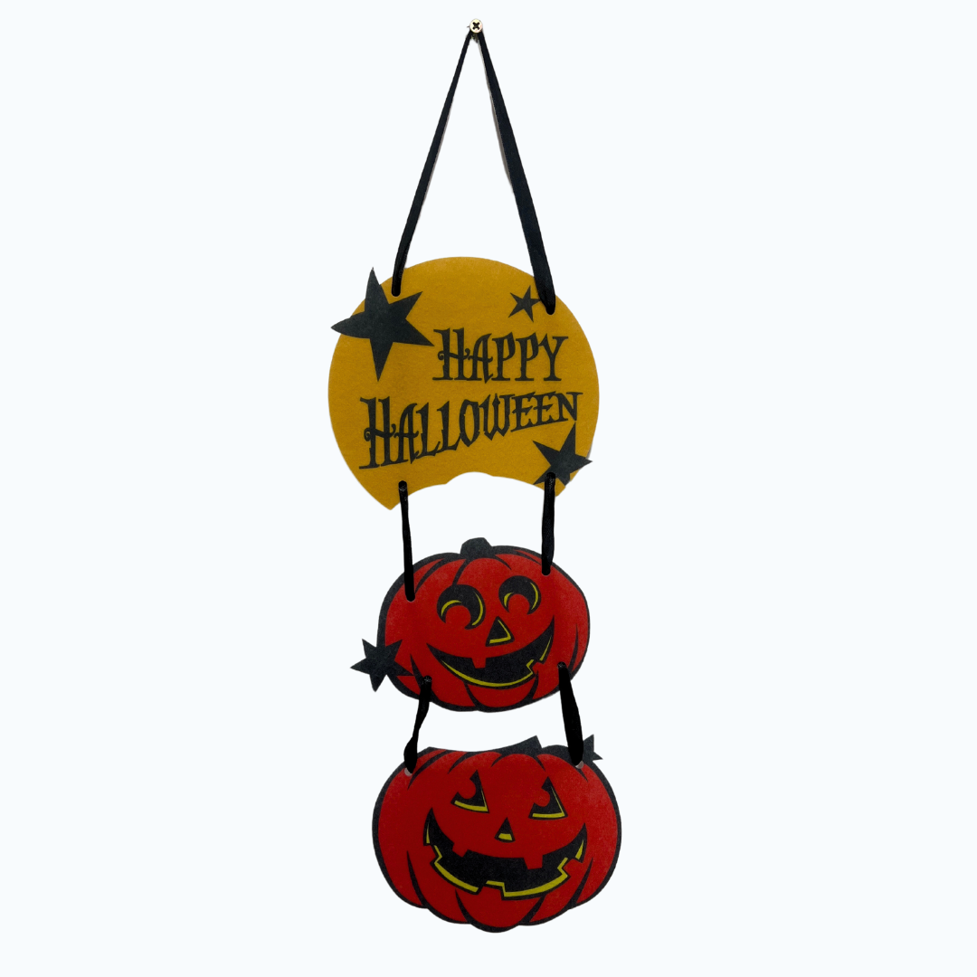 Placa de Aboboras Happy Halloween 52cm