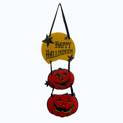 Placa de Aboboras Happy Halloween 52cm