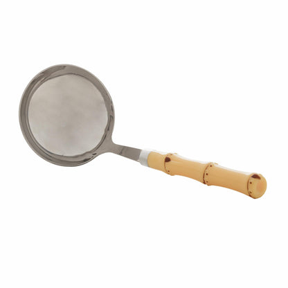 Concha P/sopa de Aco Inox C/cabo de Plastico Bambu Natural 19,5cm