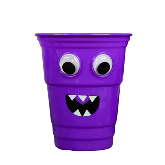 Copo de Plastico Happy Halloween Roxo 10x13cm