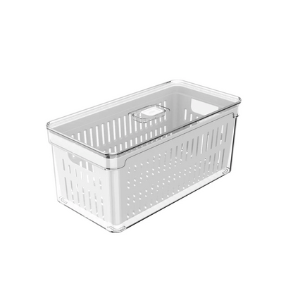 Organizador De Geladeira com Cesto Clear Fresh 30x15x13cm 5l