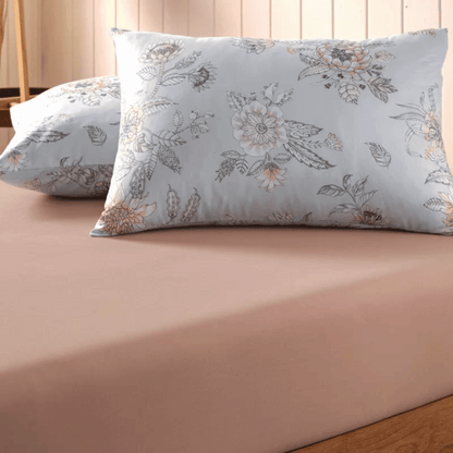 Jogo Cama Simples Queen 3pc Toque Acetinado Hyper Botanic 1,58m x 1,98m x 38cm