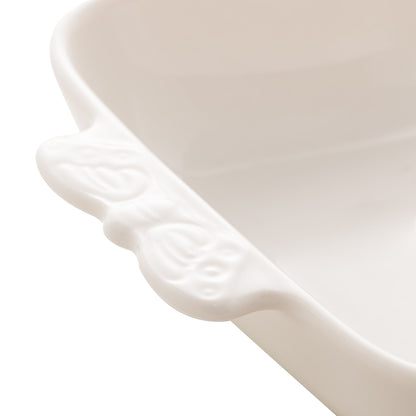 Porta Aneis Decorativo de Porcelana Butterfly Branco 15,5x12x4cm