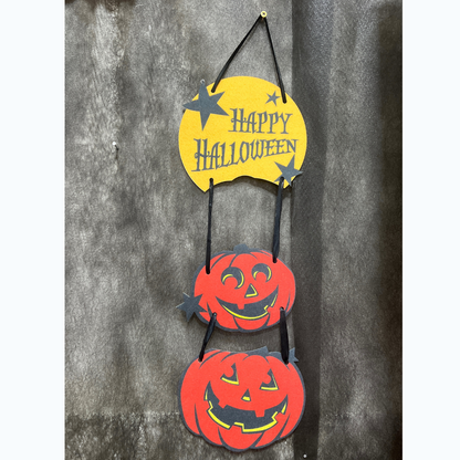 Placa de Aboboras Happy Halloween 52cm